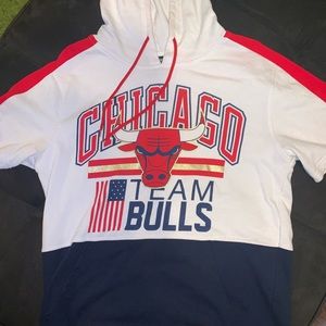 Chicago Bulls Short sleeve Hoodie